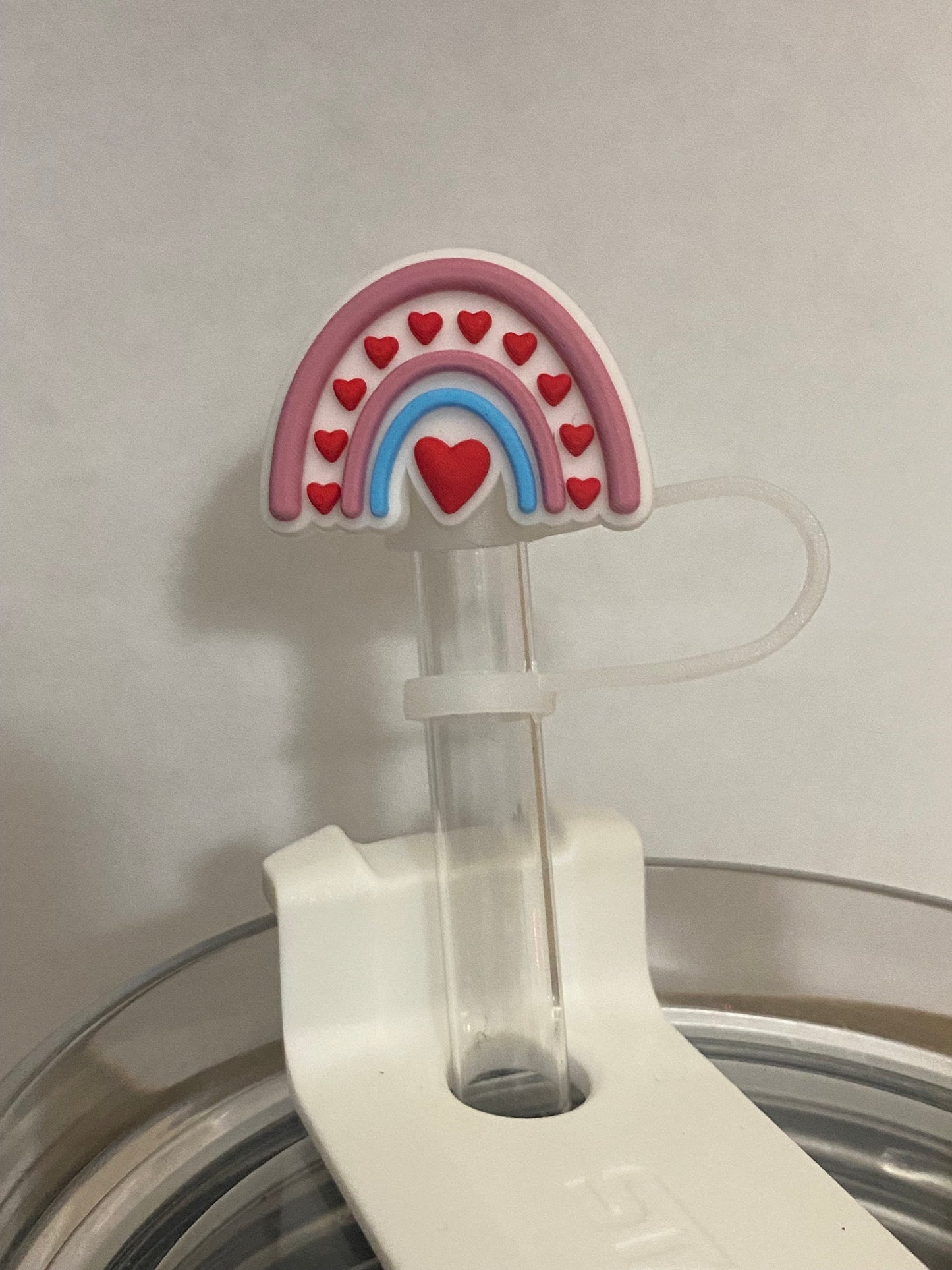 Heart Rainbow Straw Topper for 10 mm Straws