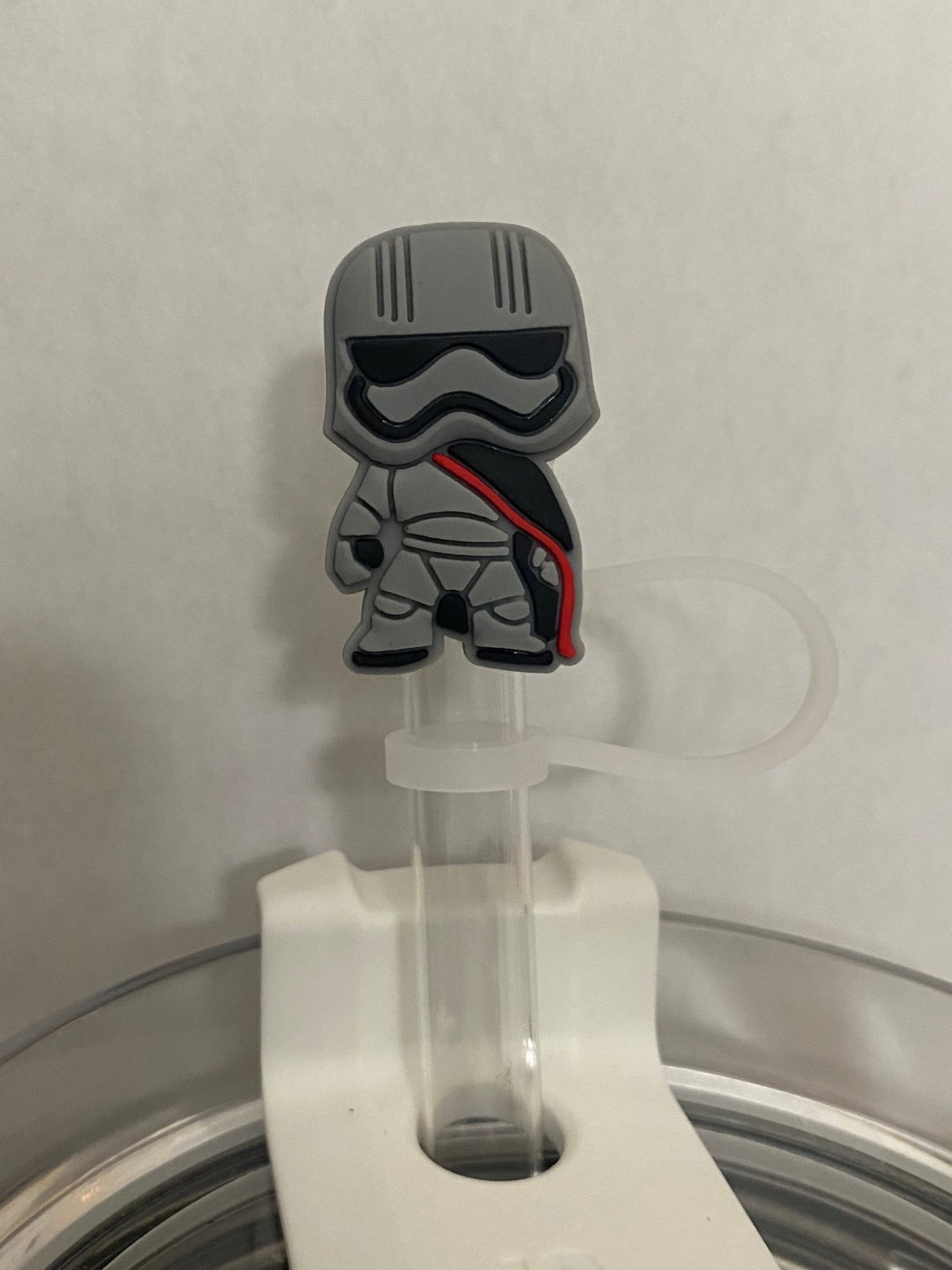 Grey Trooper Straw Topper for 10 mm Straws