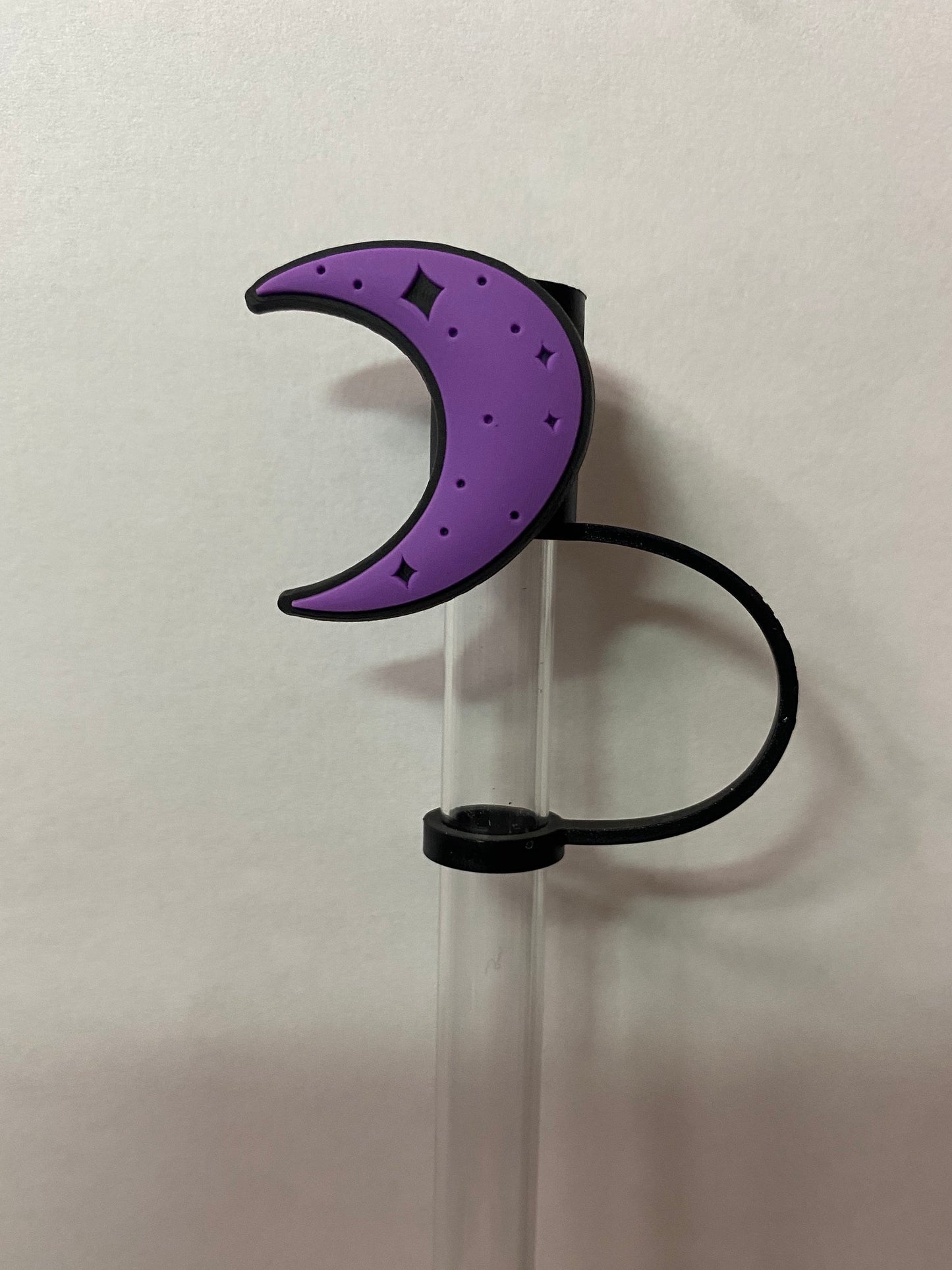 Purple Moon Straw Topper for 10 mm Straws