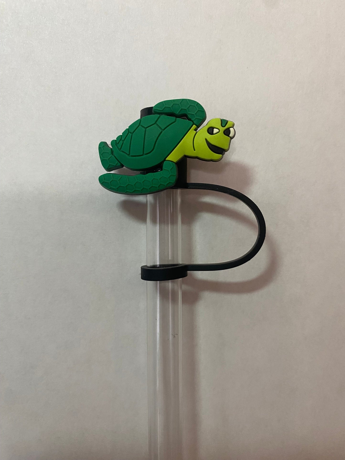 Squirt the Green Sea Turtle Straw Topper for 10 mm Straws