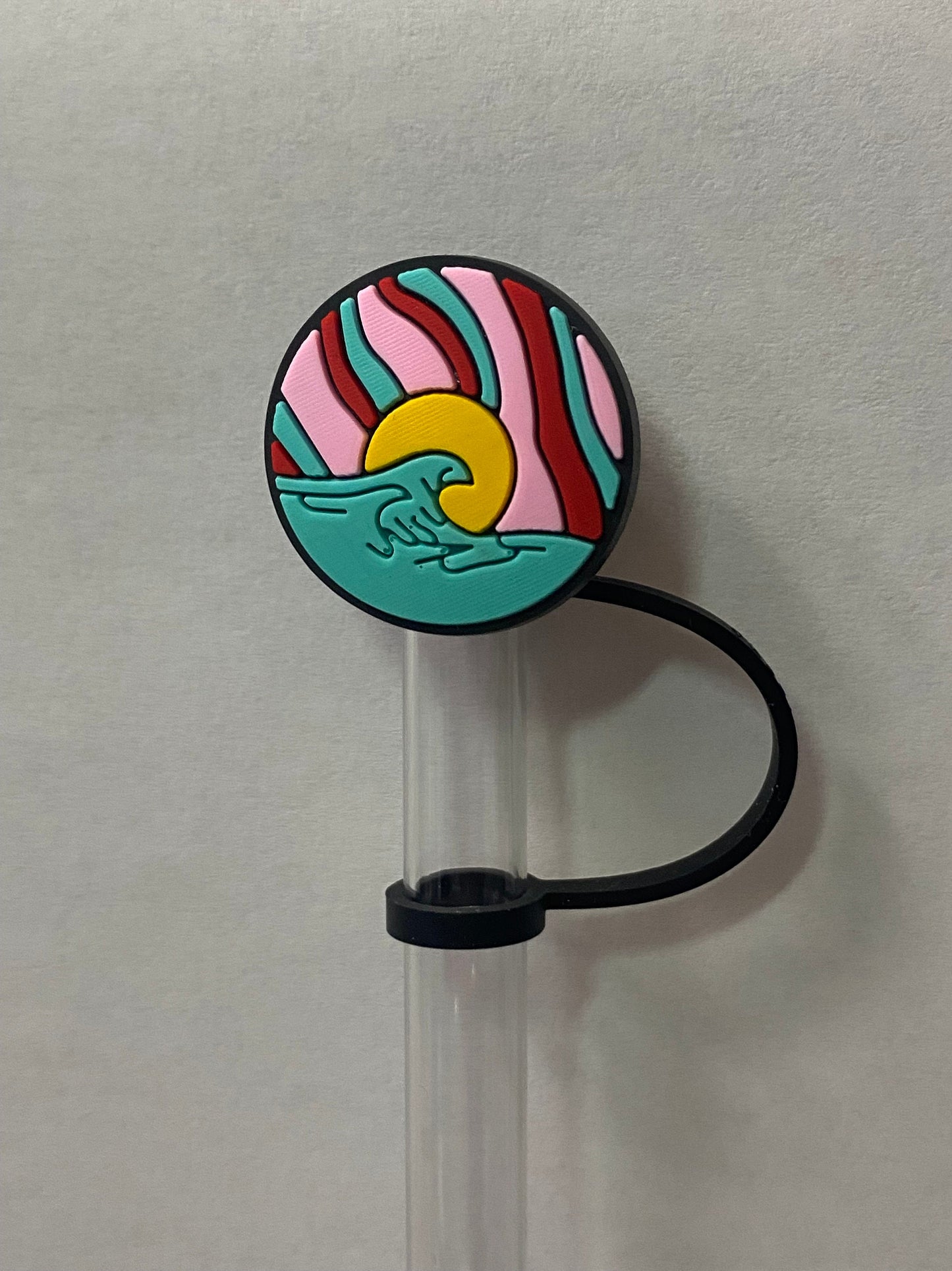 Sunset Waves Straw Topper for 10 mm Straws