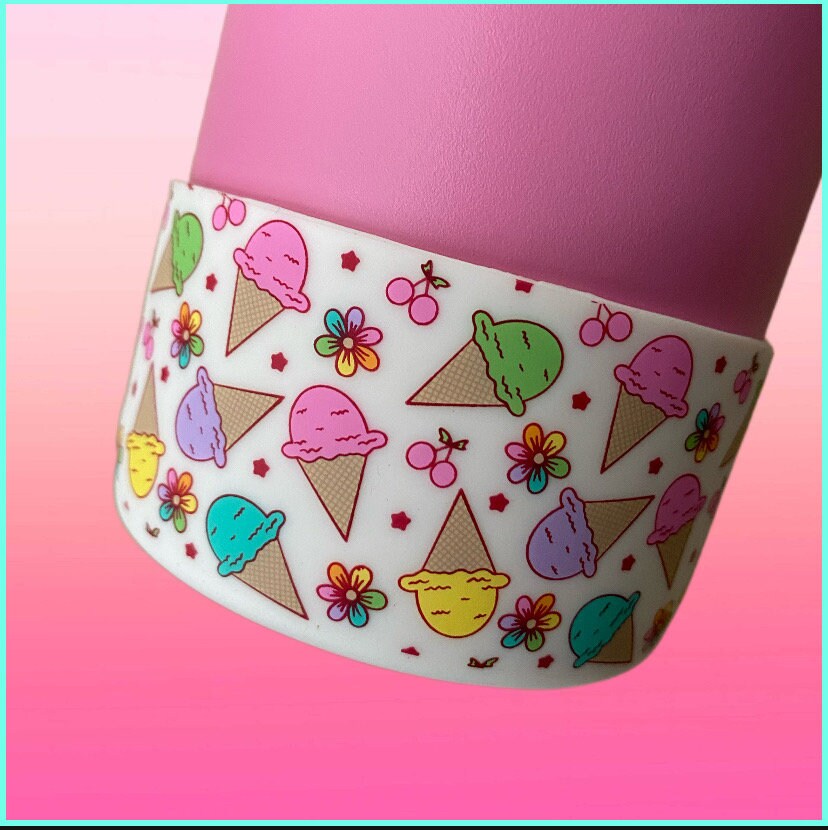 Ice Cream Party Silicone Tumbler Boot - Sweet Pea and Tutto Co. Collab