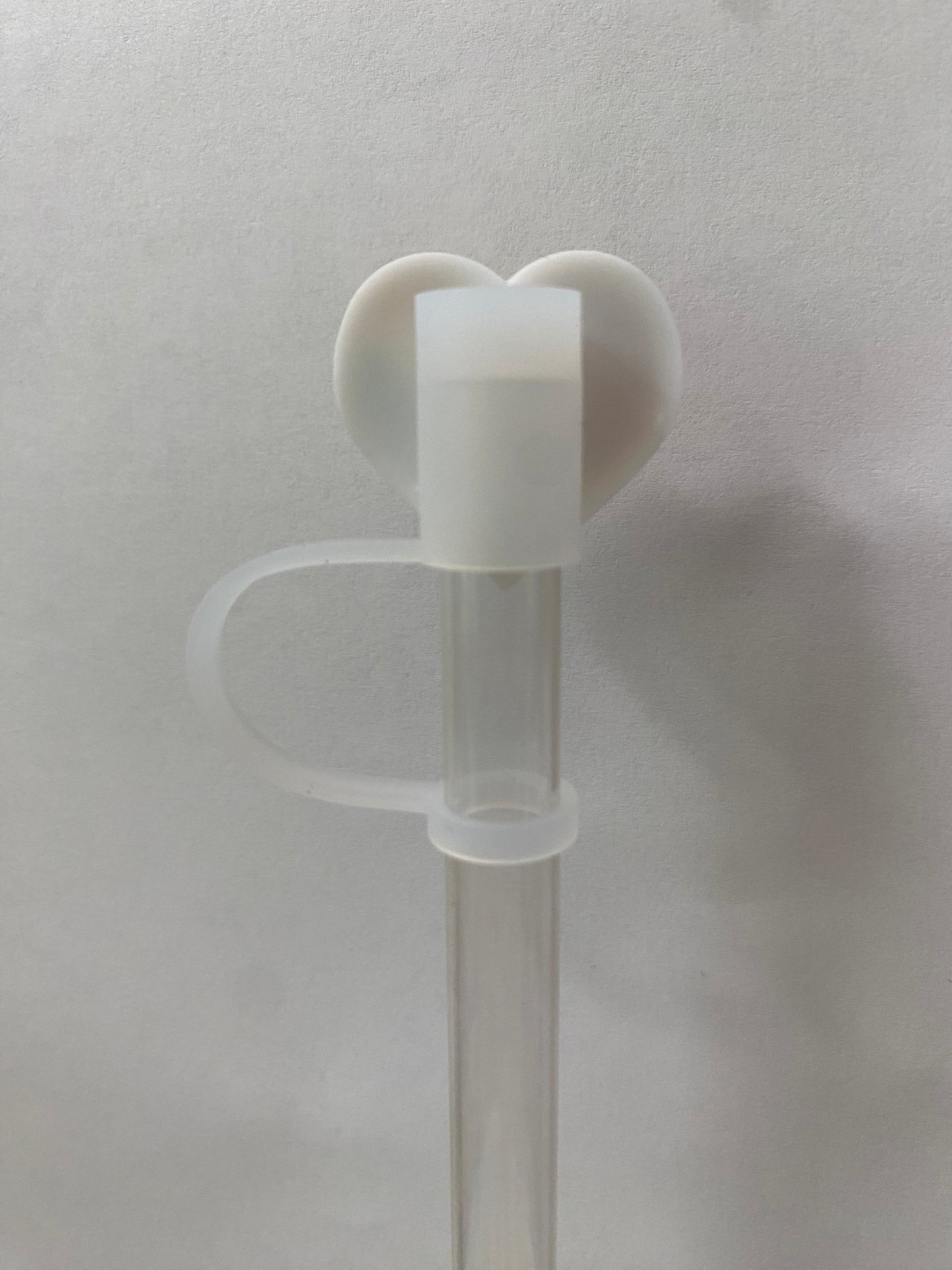 Striped Heart Straw Topper for 10 mm Straws