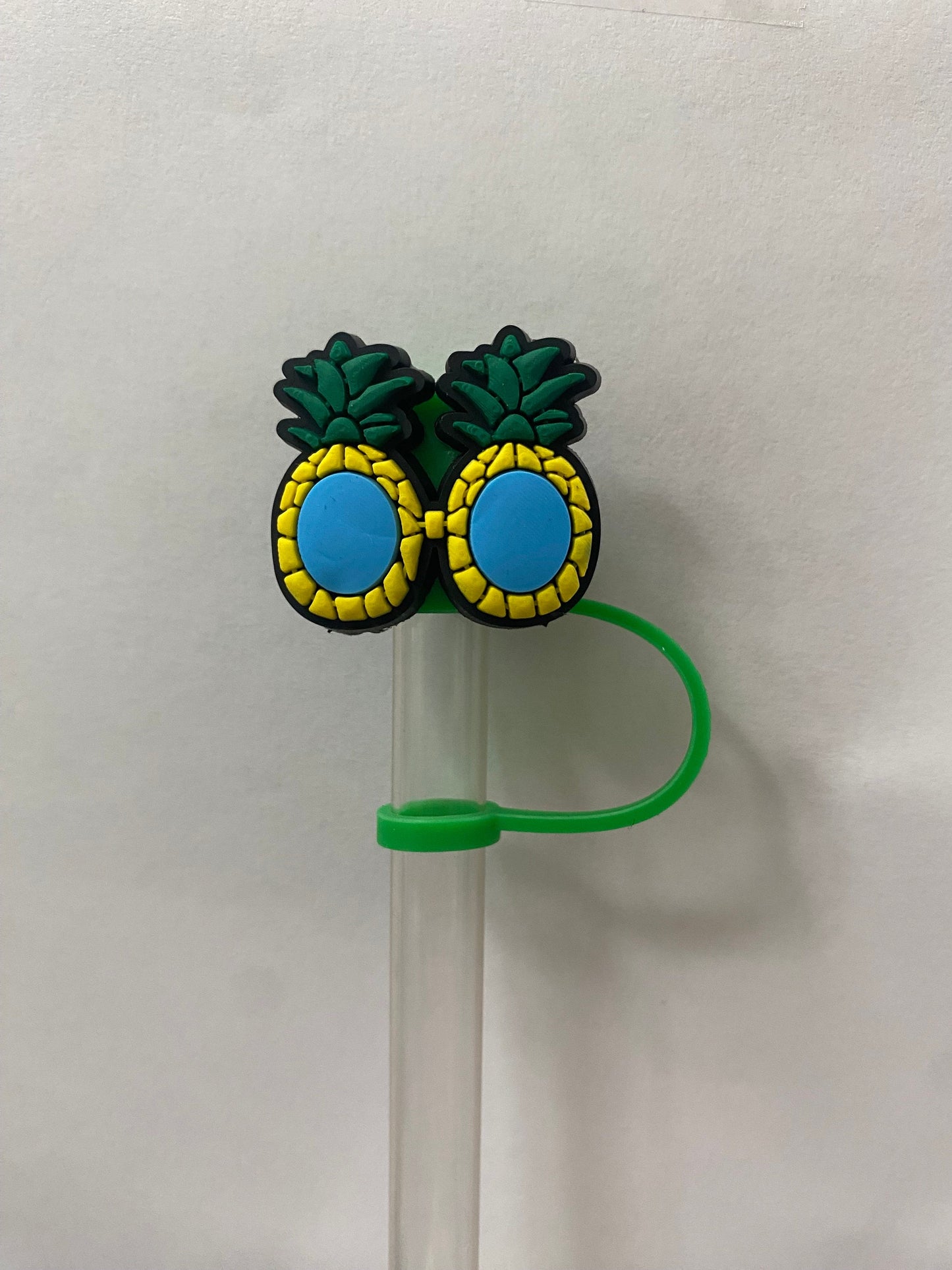 Pineapple Sunglasses Straw Topper for 10 mm Straws