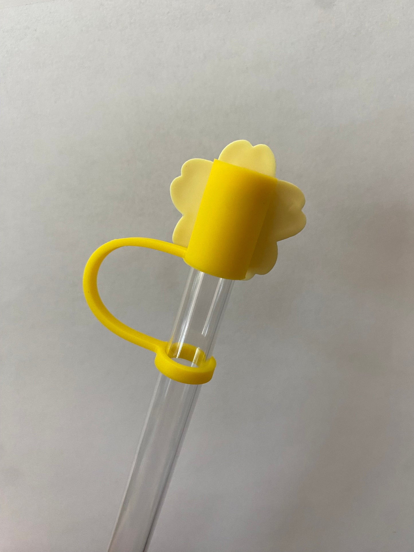 Yellow Cherry Blossom Flower Straw Topper for 10 mm Straws