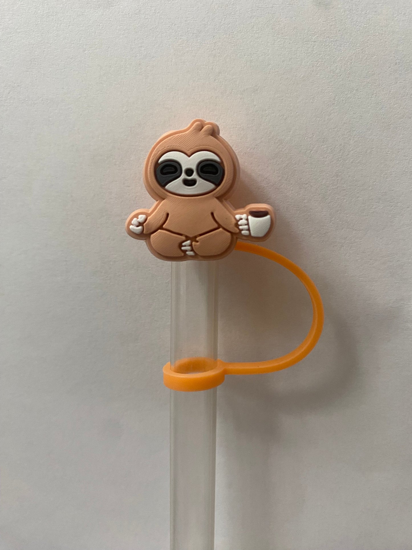 Namaste Sloth Straw Topper for 10 mm Straws
