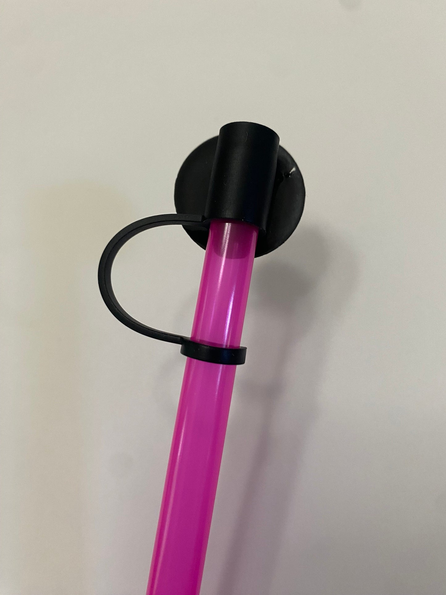 Pink Disco Ball Straw Topper for 10 mm Straws
