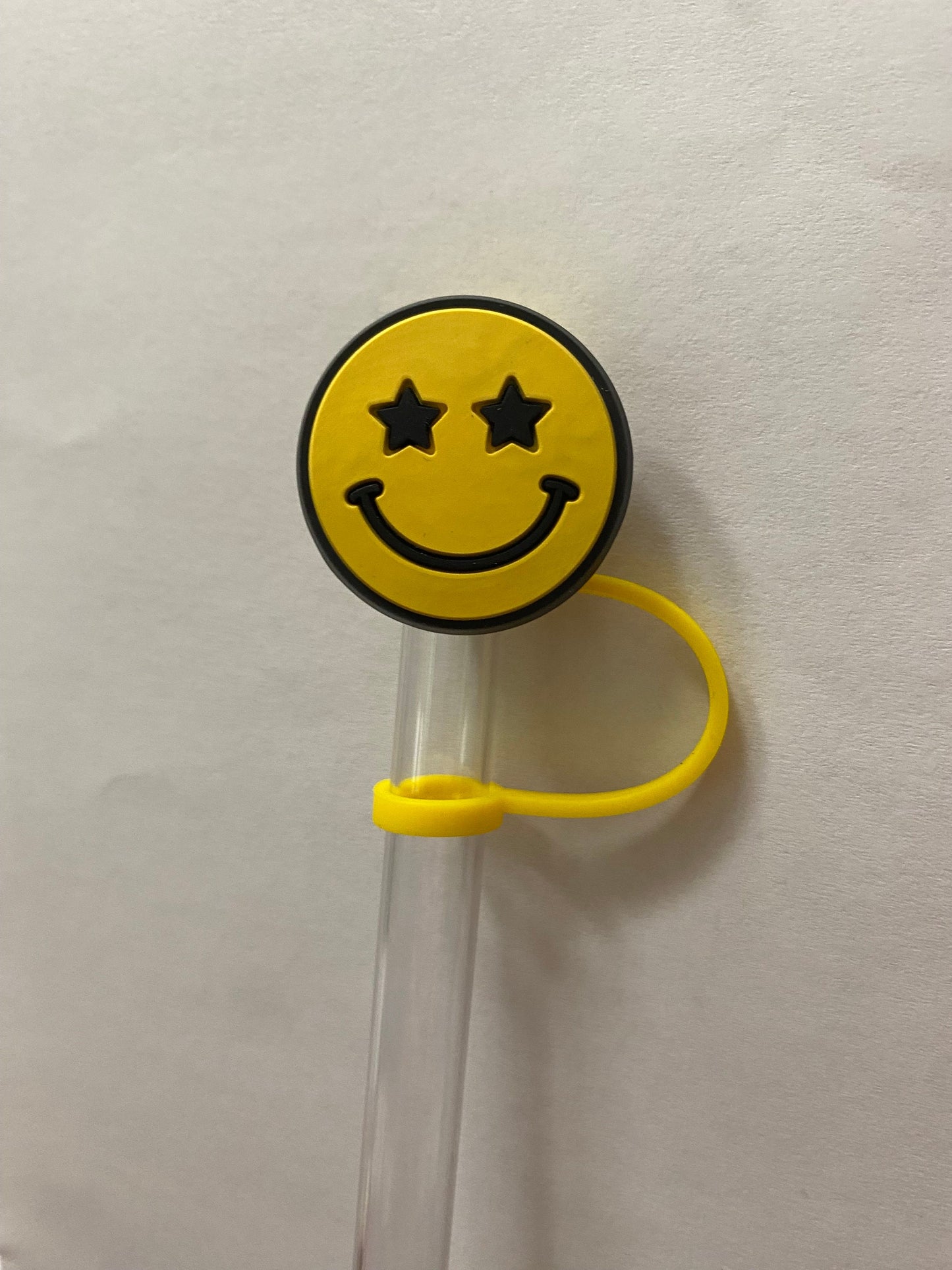 Star Eyes Smiley Straw Topper for 10 mm Straws