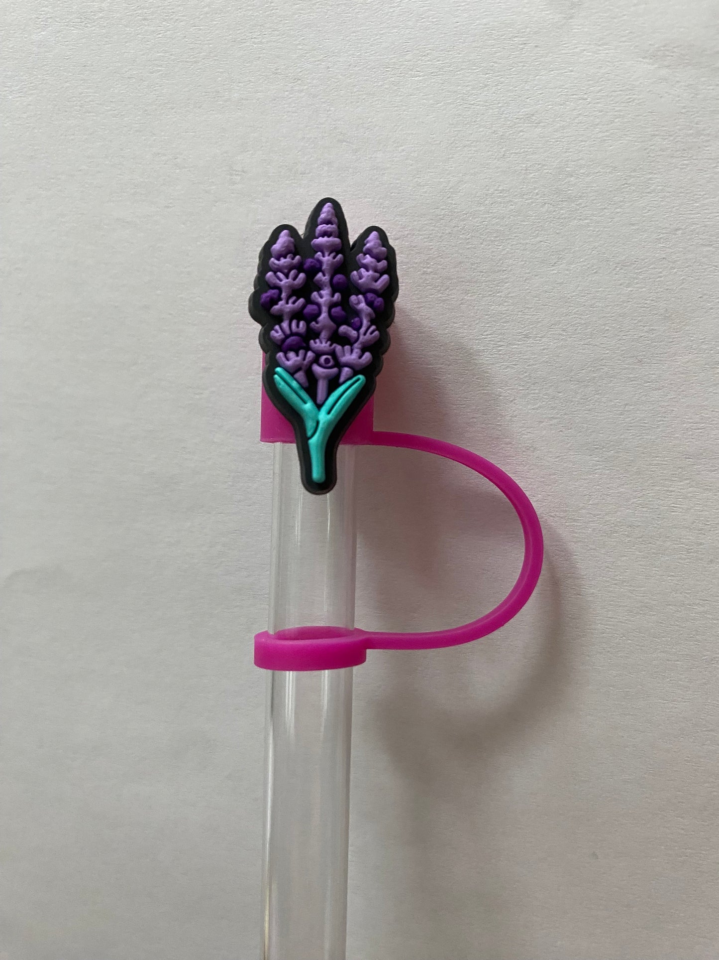 Lavender Straw Topper for 10 mm Straws