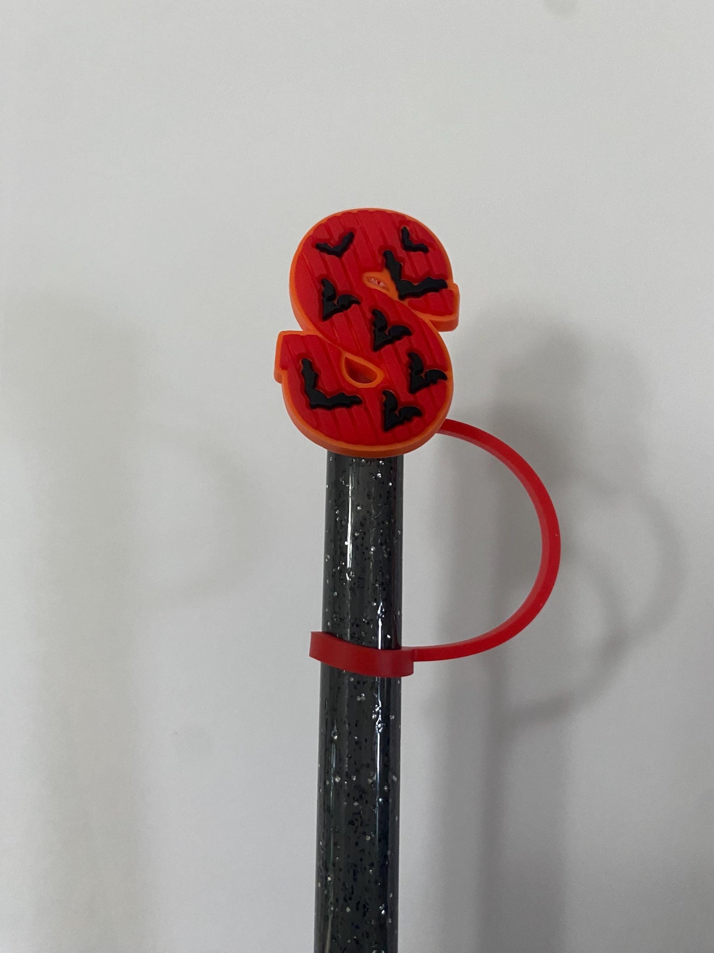 Halloween Letters Q - V Straw Toppers for 10 mm Straws