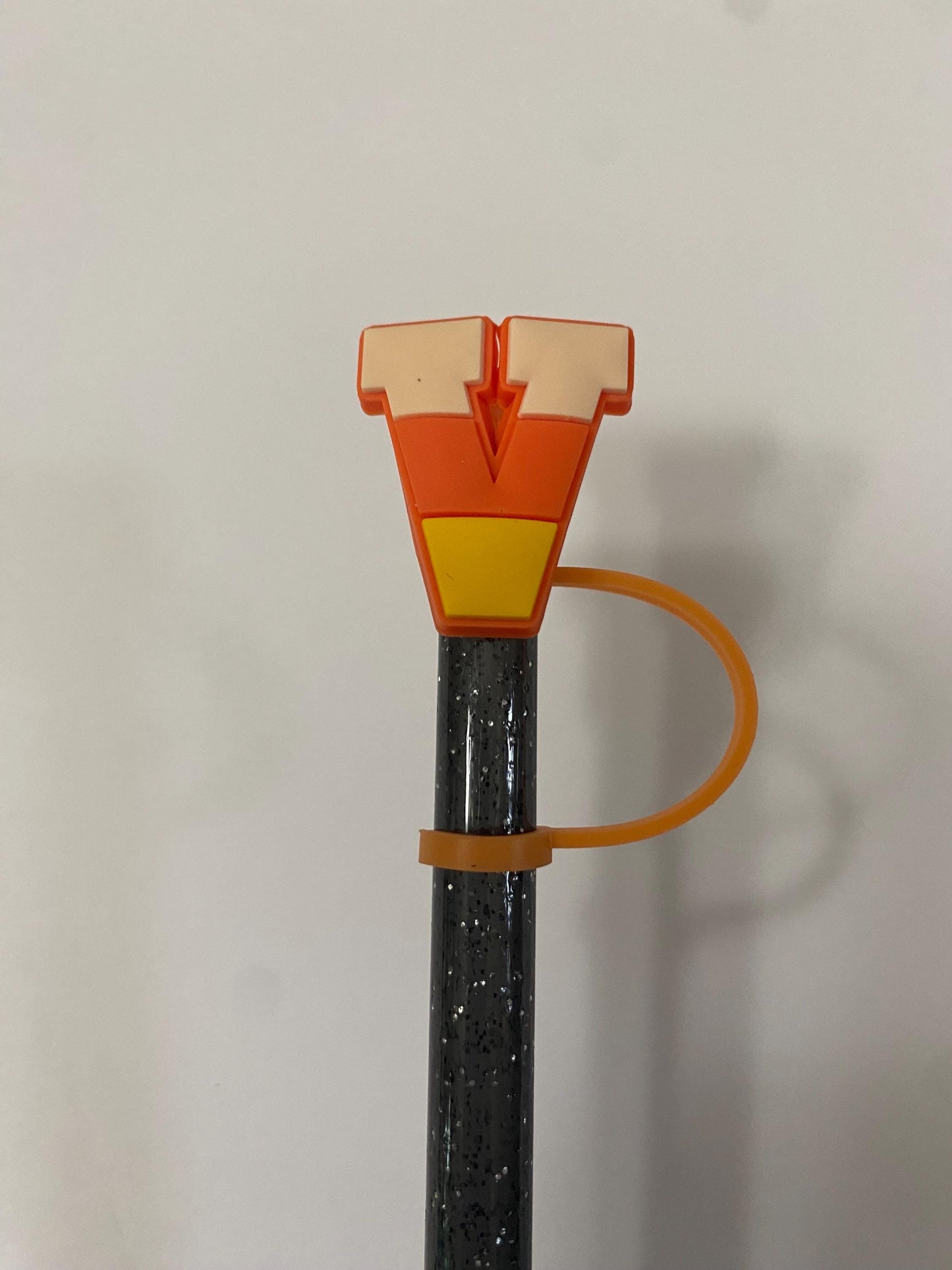 Halloween Letters Q - V Straw Toppers for 10 mm Straws