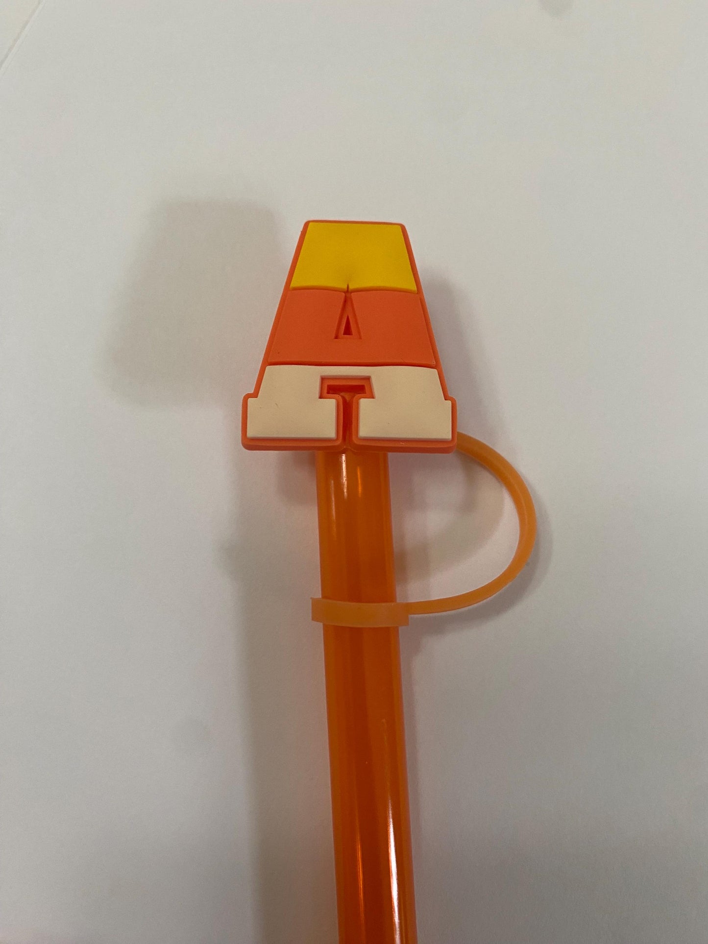 Halloween Letters A - H Straw Toppers for 10 mm Straws