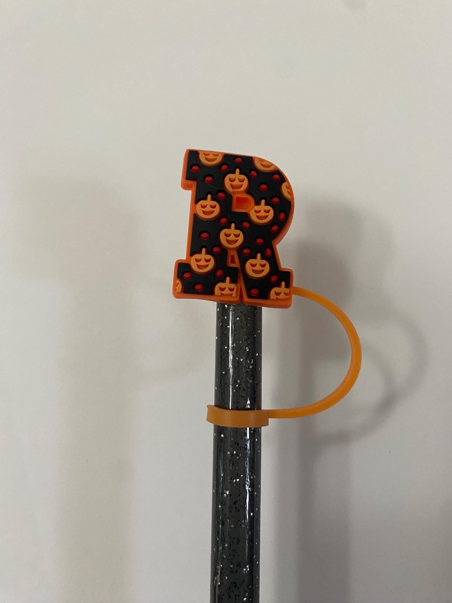 Halloween Letters Q - V Straw Toppers for 10 mm Straws