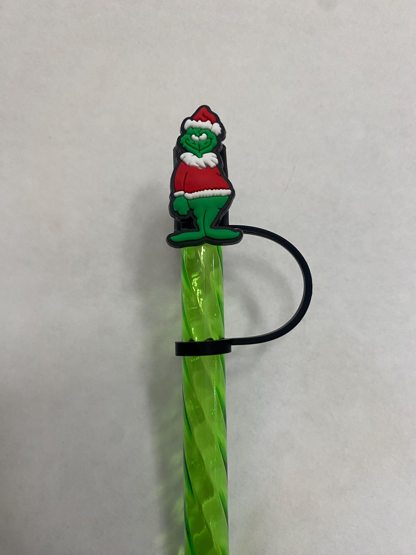 He Is A Mean One Straw Topper for 10 mm Straws