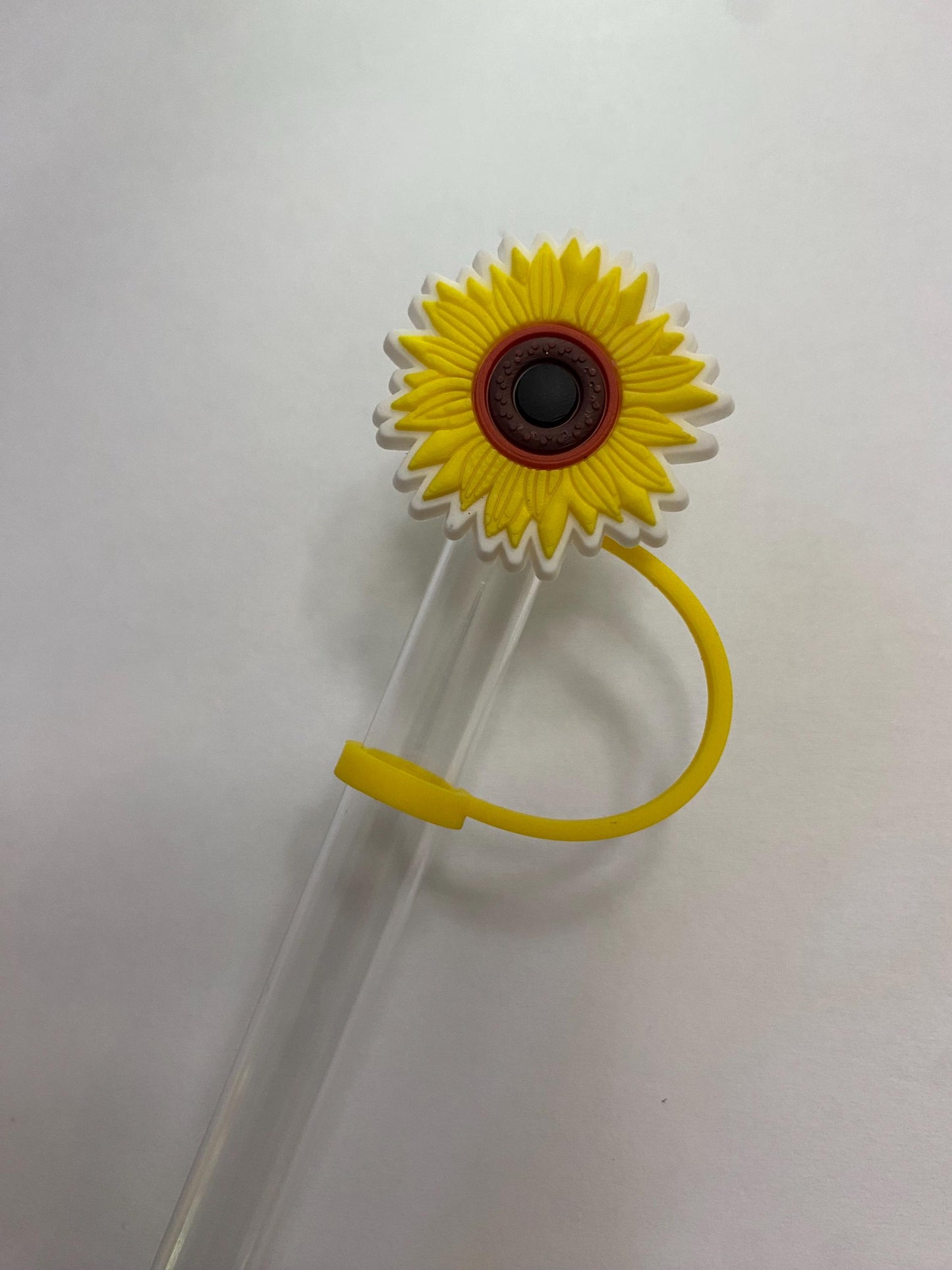Yellow Flower Straw Topper for 10 mm Straws