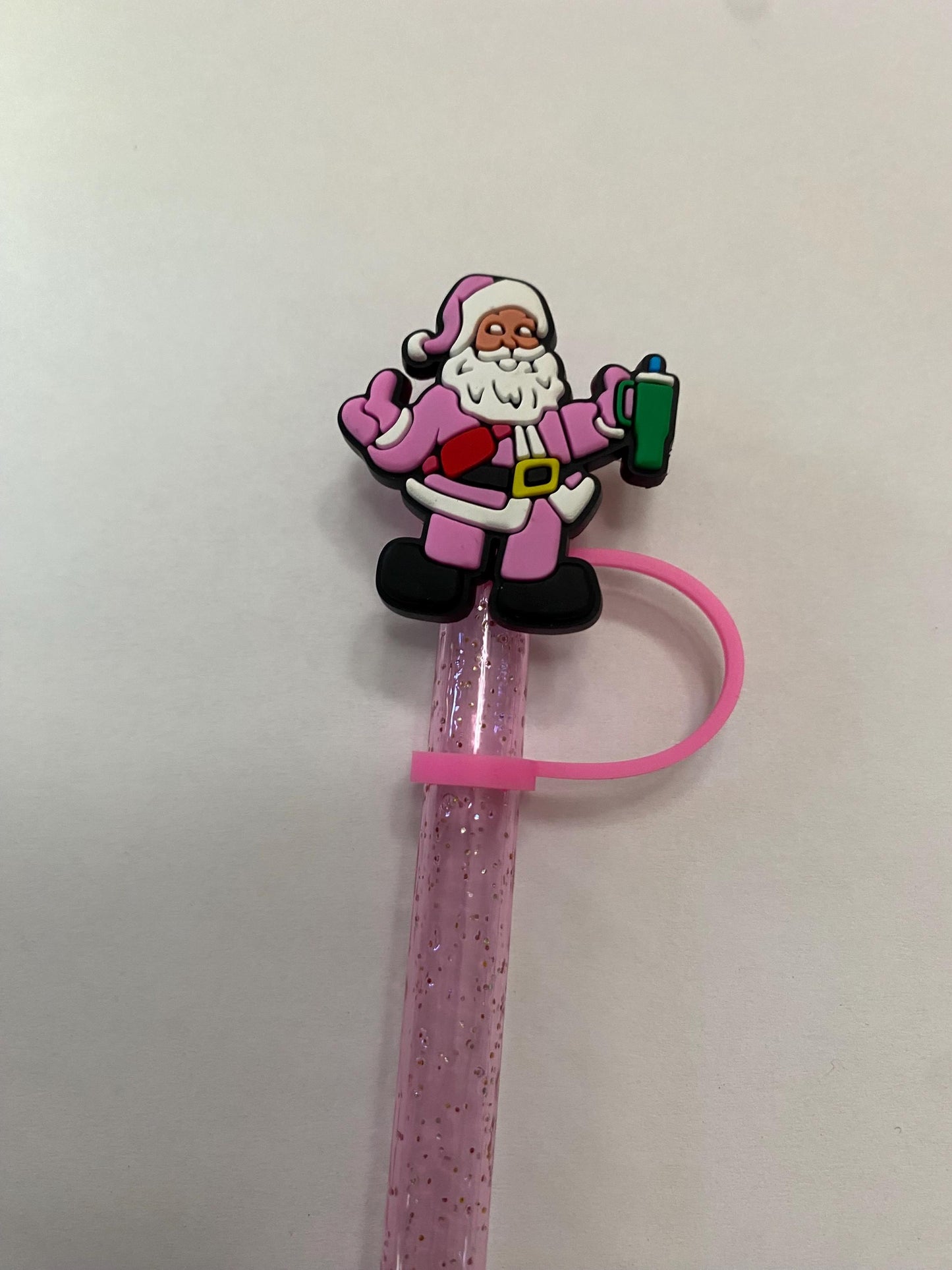 Stylish Santa Straw Topper for 10 mm Straws