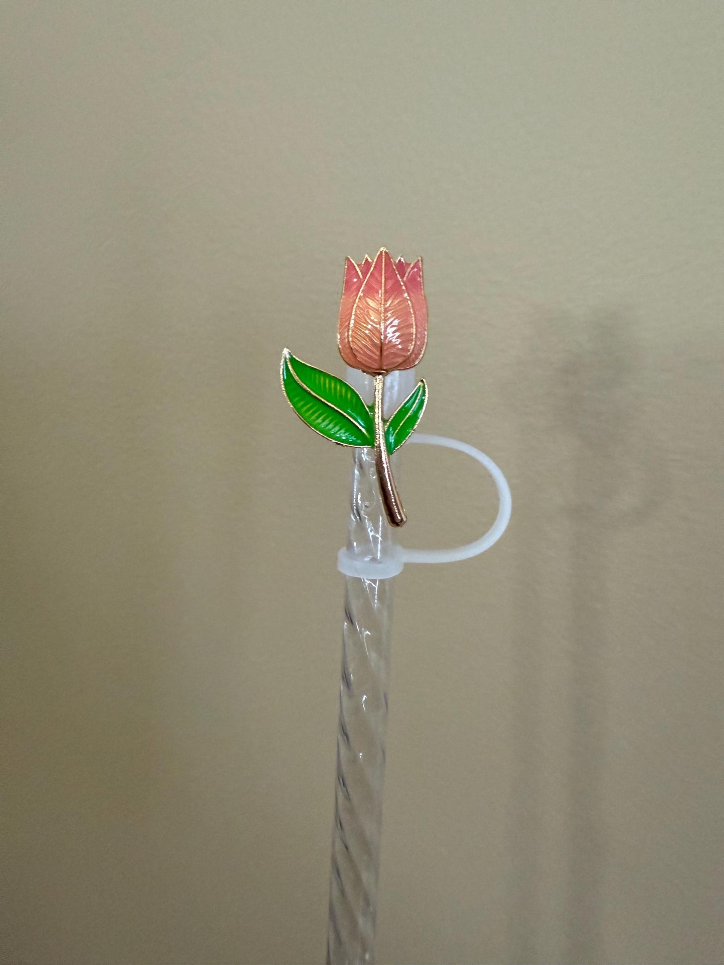 Tulip Flower (metal) Straw Topper for 10 mm Straws