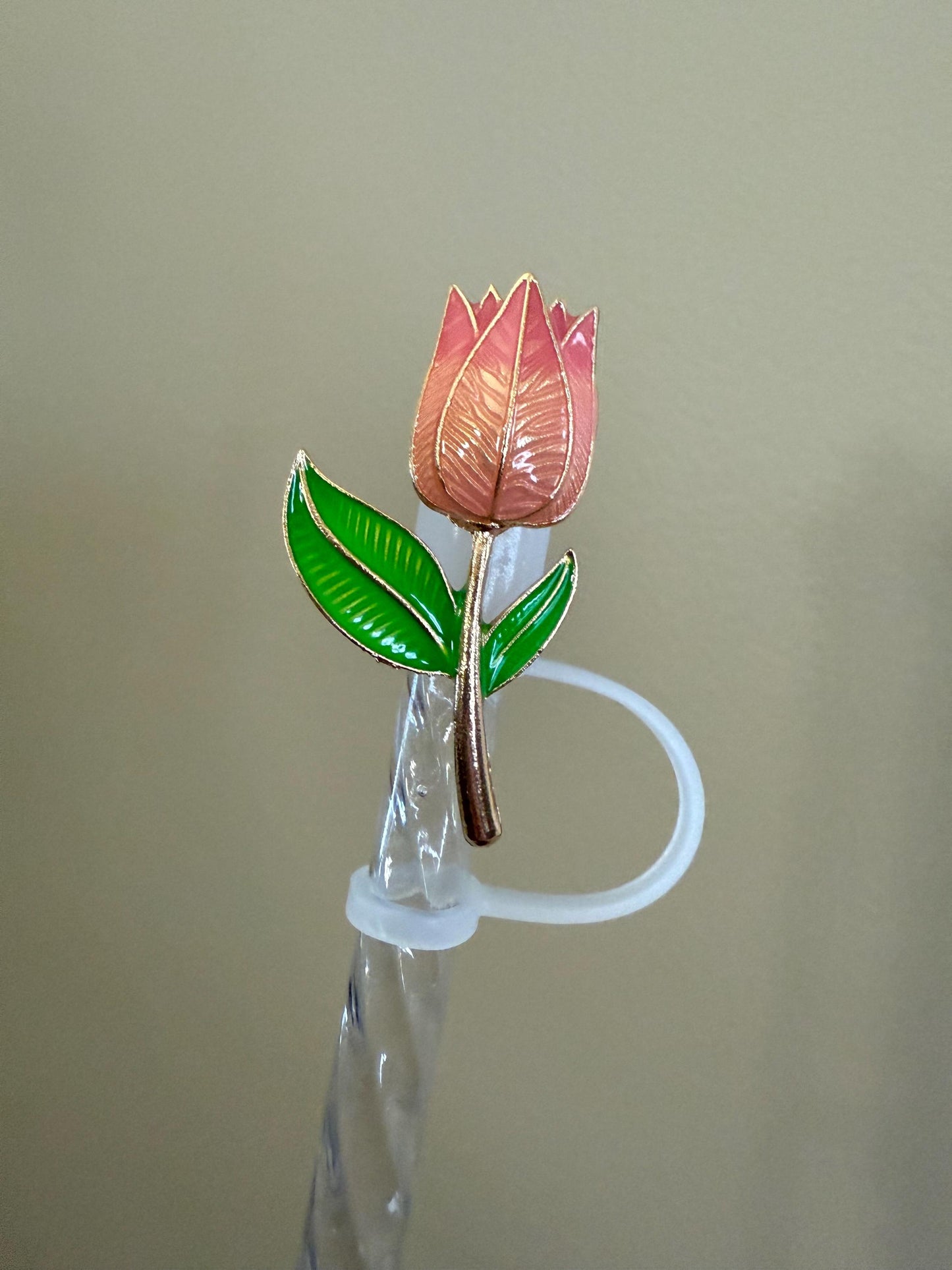 Tulip Flower (metal) Straw Topper for 10 mm Straws