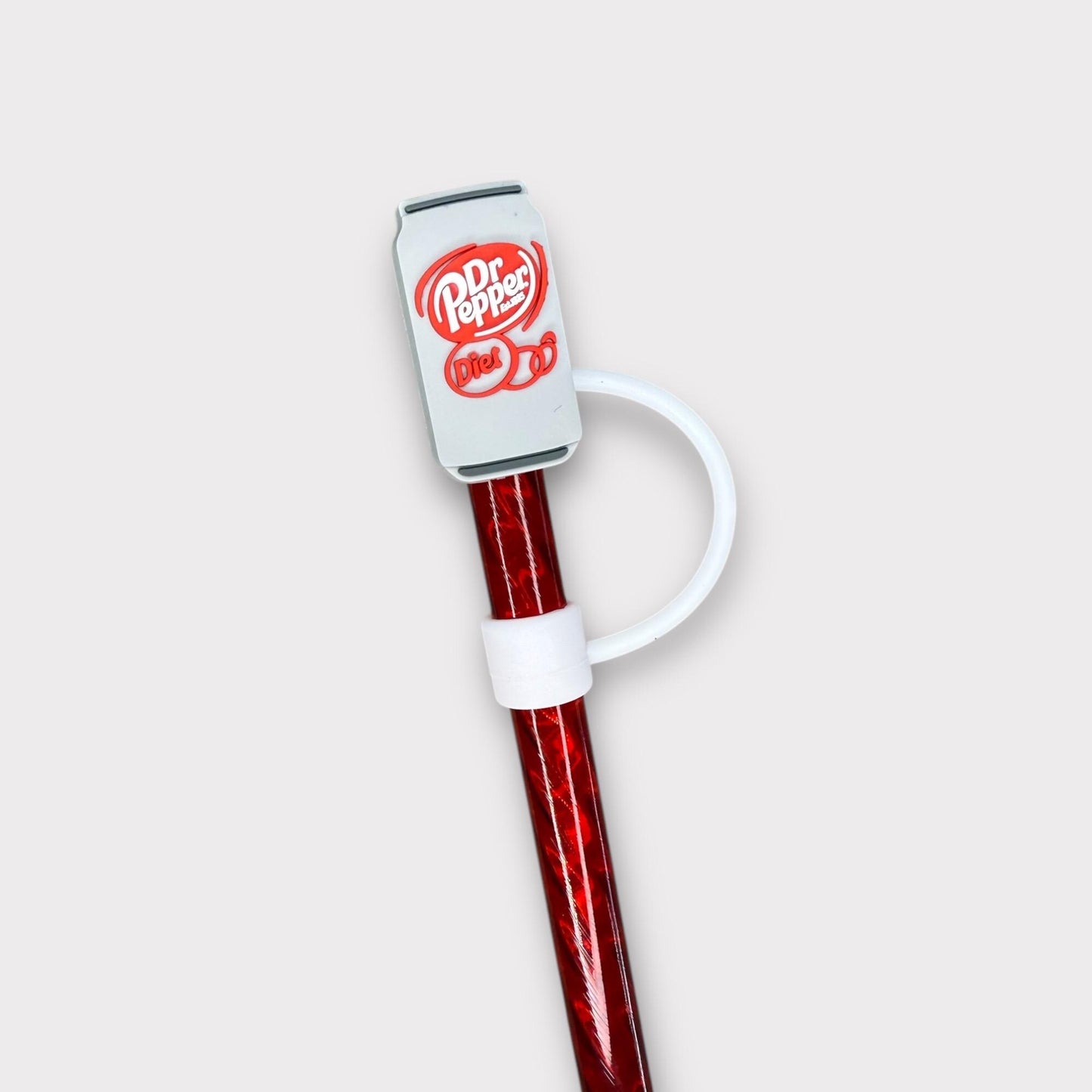 1 Deluxe Diet Dr P Cola Straw Topper for 10 mm Straws