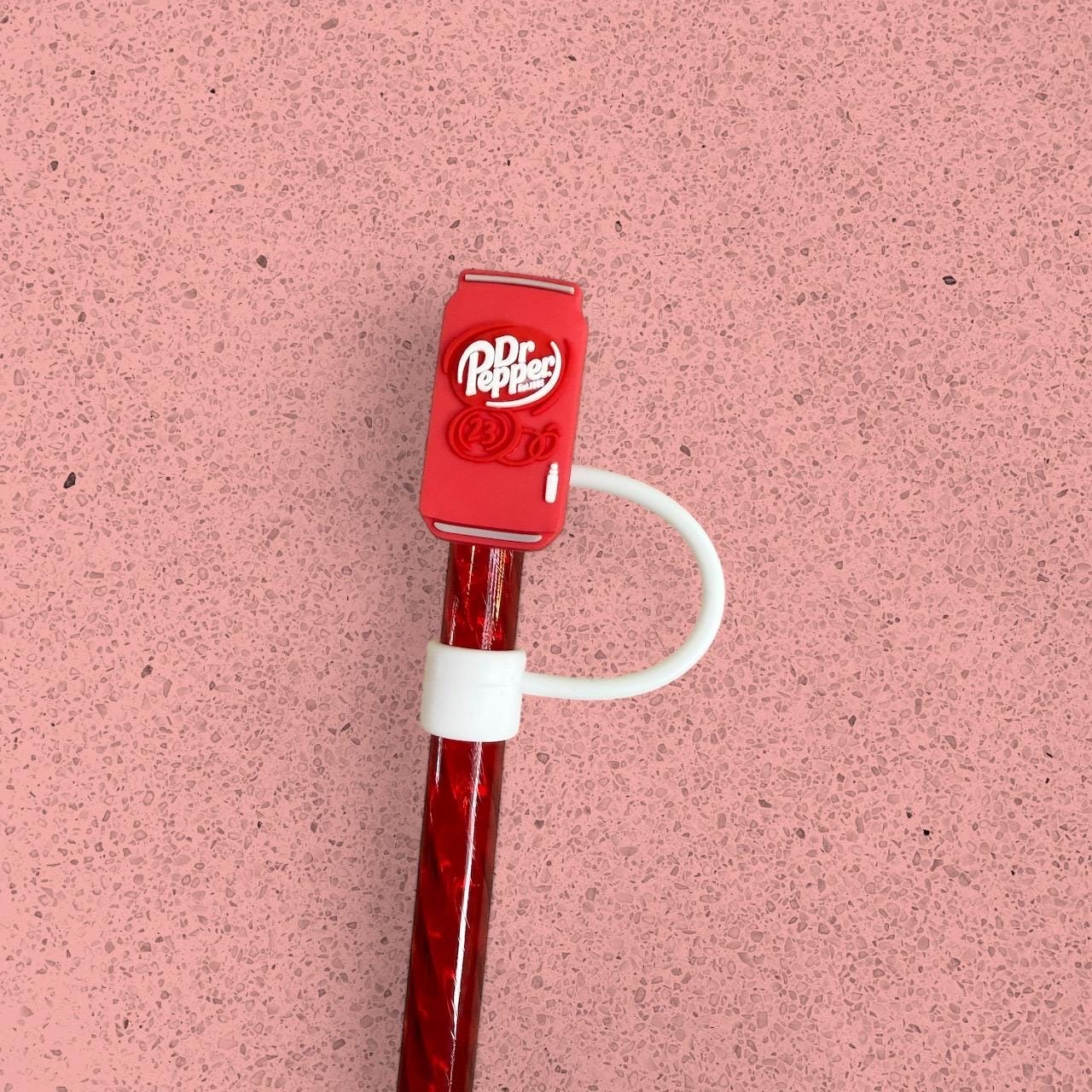 1 Deluxe Diet Dr P Cola Straw Topper for 10 mm Straws