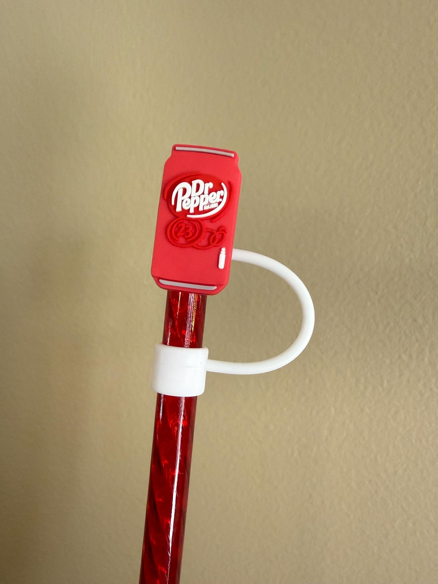 1 Deluxe Diet Dr P Cola Straw Topper for 10 mm Straws
