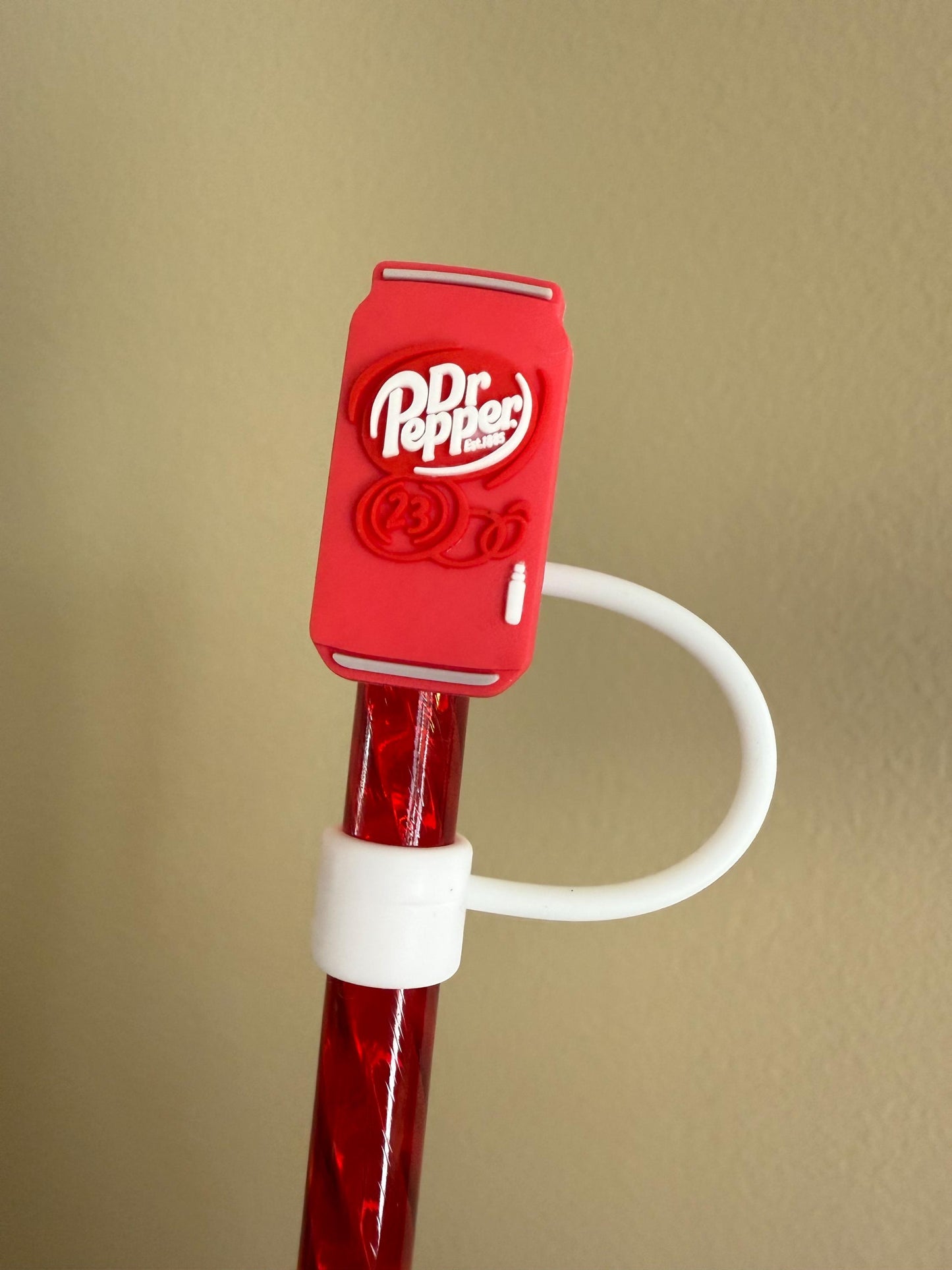 1 Deluxe Diet Dr P Cola Straw Topper for 10 mm Straws