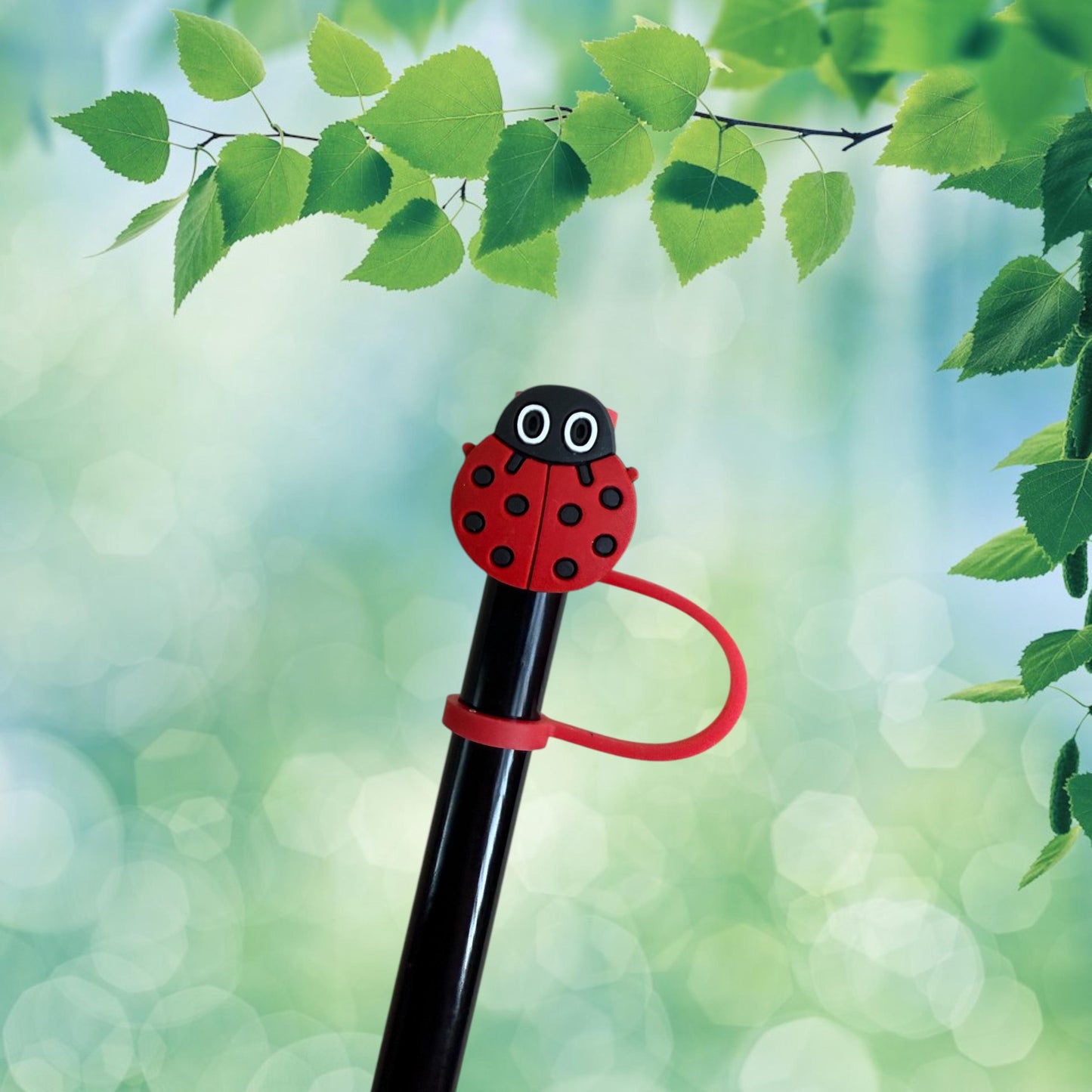 Ladybug Straw Topper for 10 mm Straws