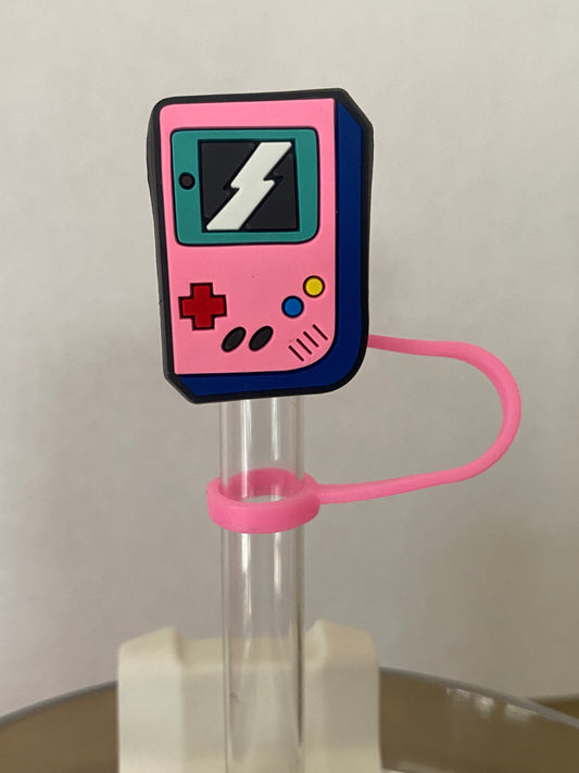 Pink Gamer Straw Topper for 10 mm Straws