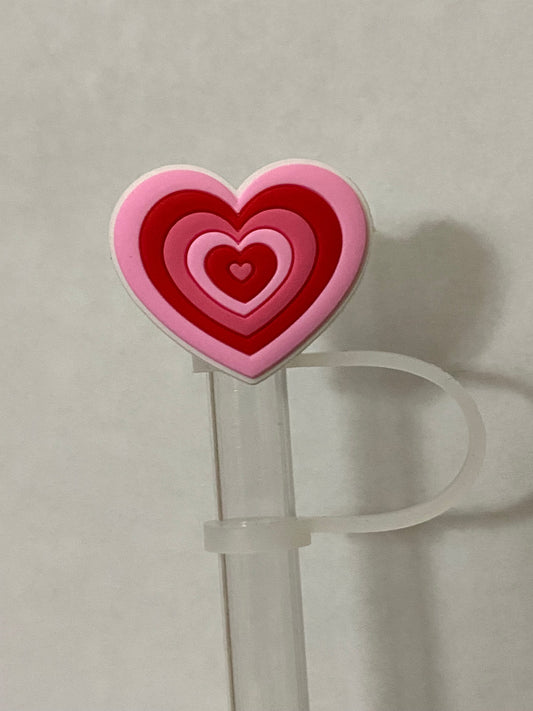 Layered Heart Straw Topper for 10 mm Straws
