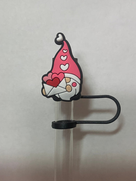 Hearts Gnome Straw Topper for 10 mm Straws