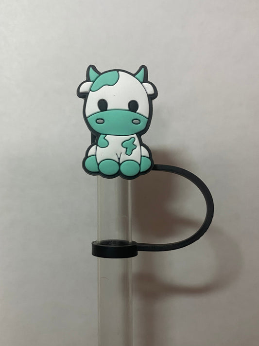Mint Cow Straw Topper for 10 mm Straws