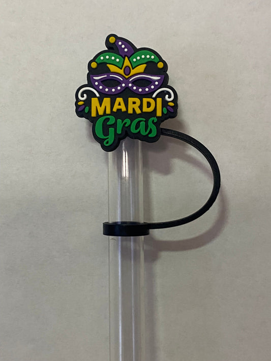 Mardi Gras Straw Topper for 10 mm Straws