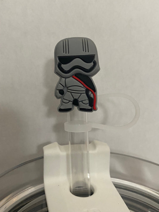 Grey Trooper Straw Topper for 10 mm Straws