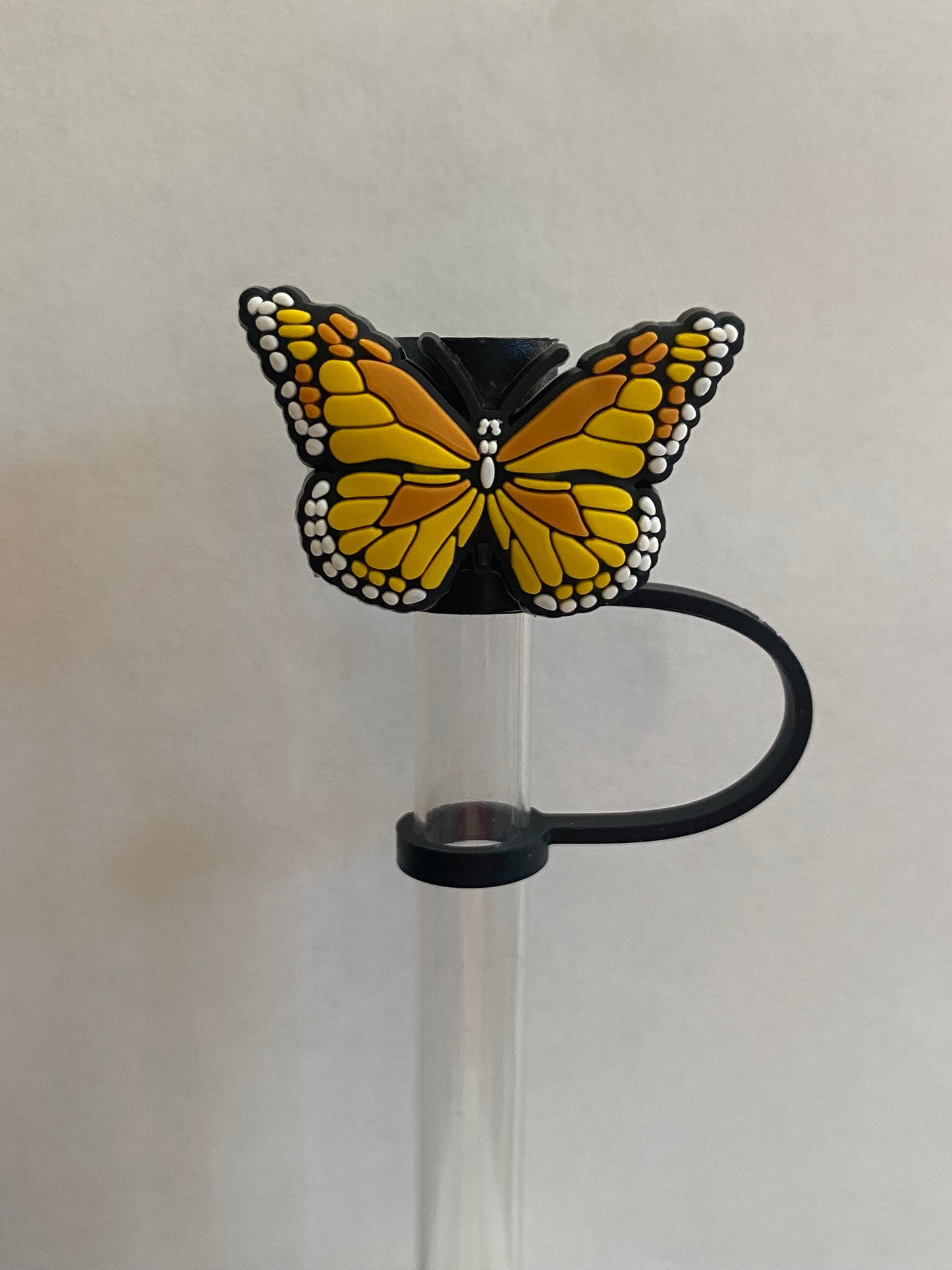 Yellow Butterfly Straw Topper for 10 mm Straws