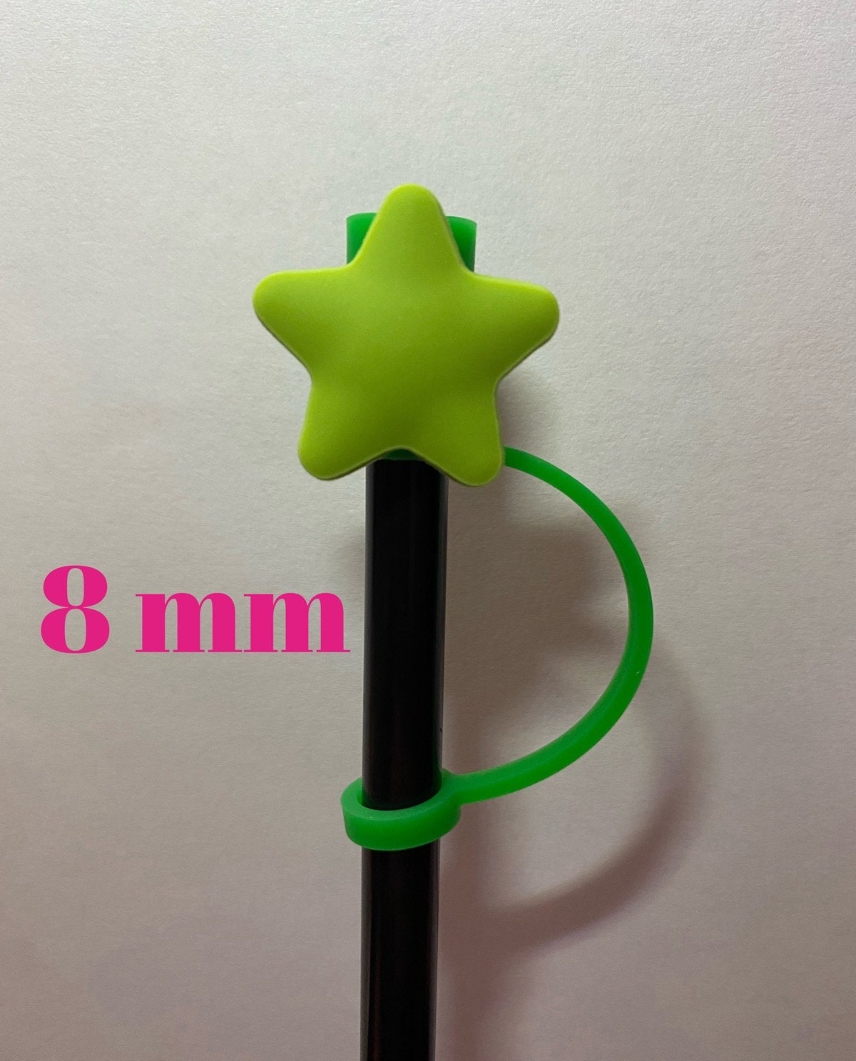 Green Star Straw Topper for 8 mm Straws