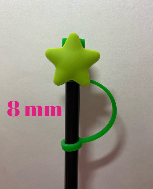 Green Star Straw Topper for 8 mm Straws