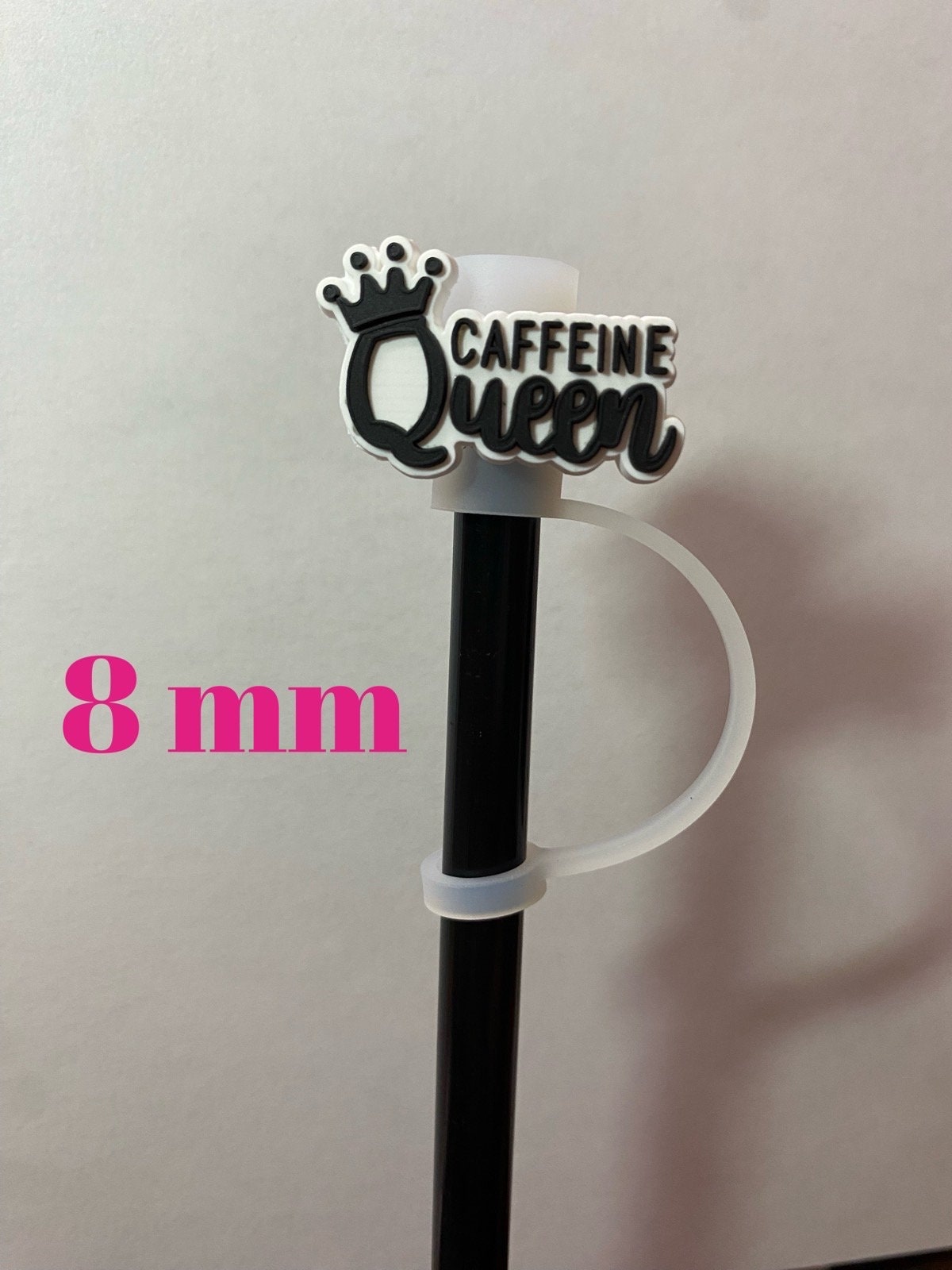 Caffeine Queen Straw Topper for 8 mm Straws