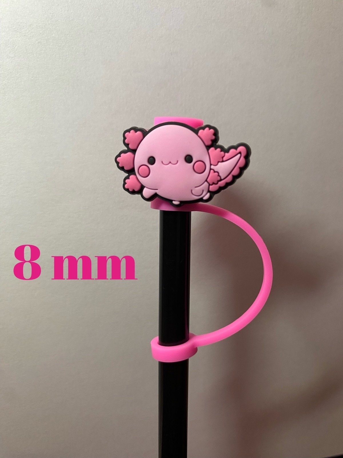 Baby Axolotl Straw Topper for 8 mm Straws