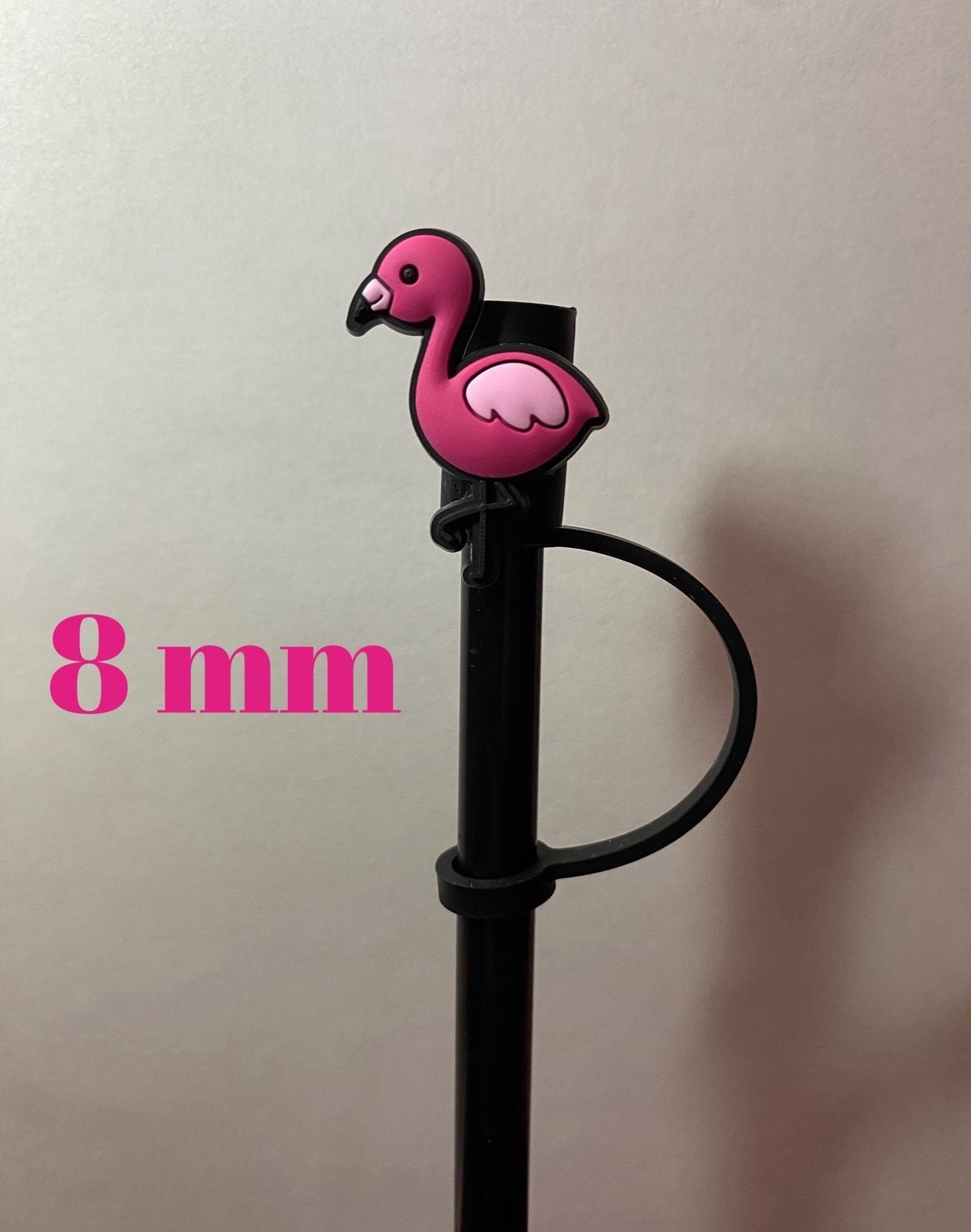 Baby Flamingo Straw Topper for 8 mm Straws