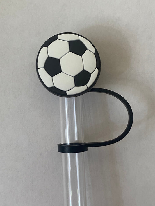 Soccer Ball Straw Topper for 10 mm Straws