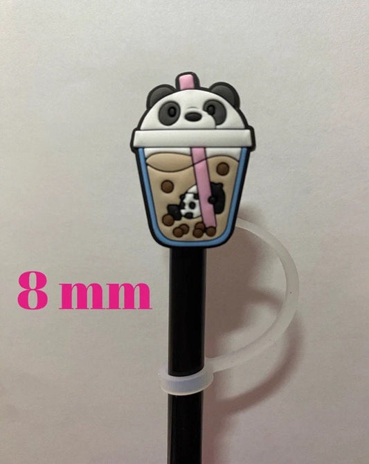 Boba Panda Straw Topper for 8 mm Straws