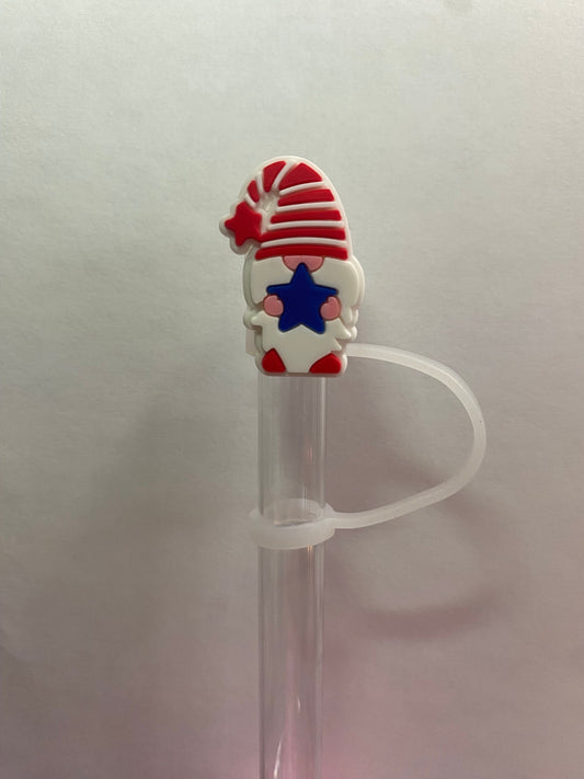 USA Star Gnome Straw Topper for 10 mm Straws