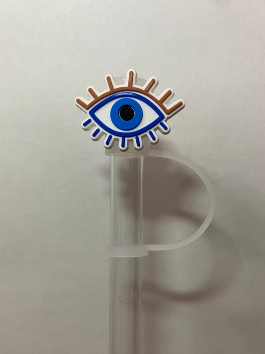 Evil Eye Straw Topper for 10 mm Straws