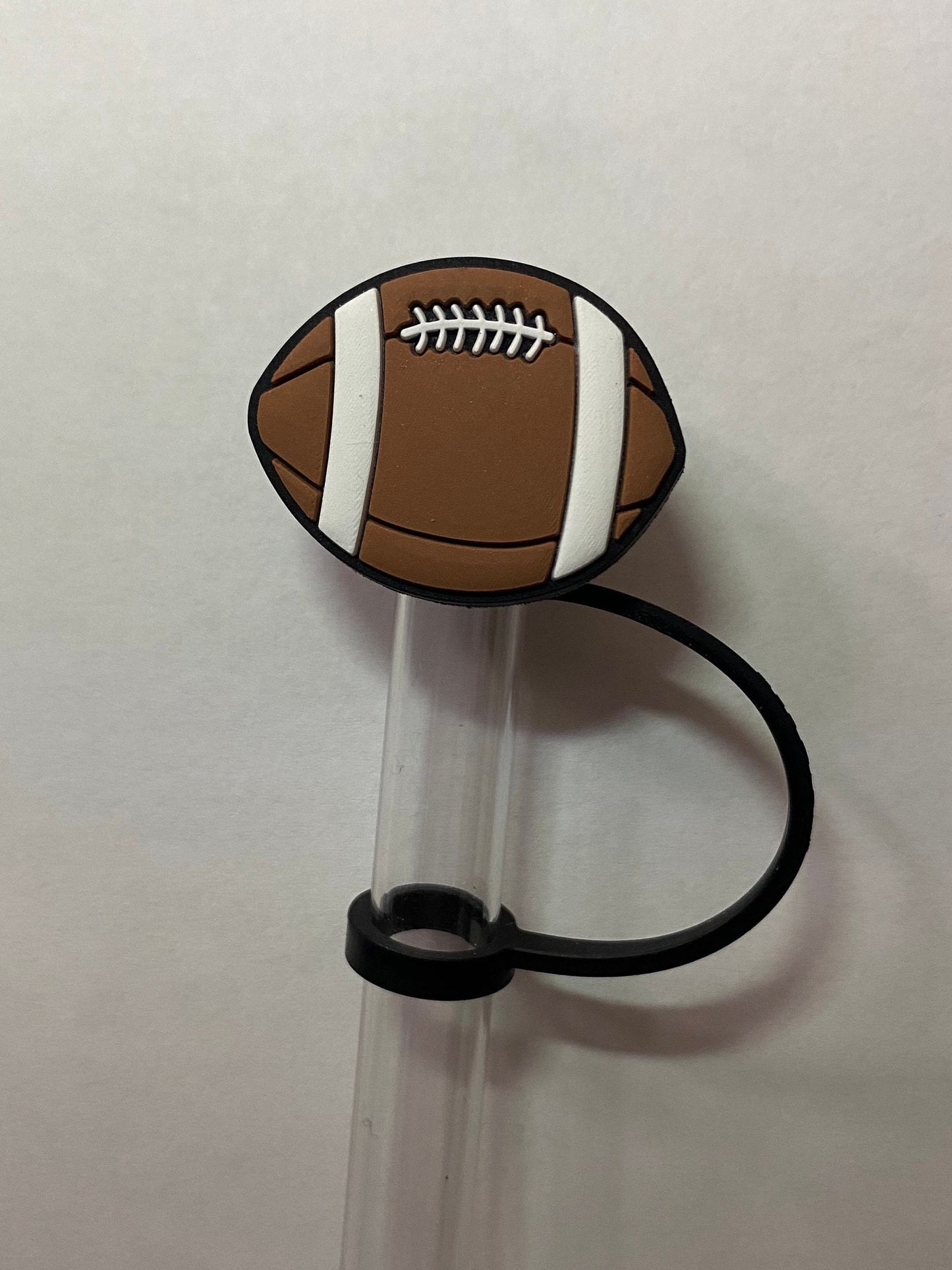 Football 2 Straw Topper for 10 mm Straws