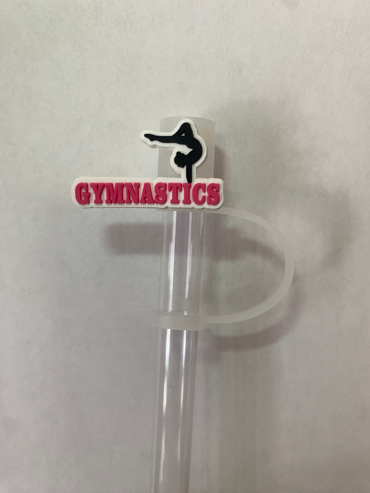 Pink Gymnastics Topper for 10 mm Straws