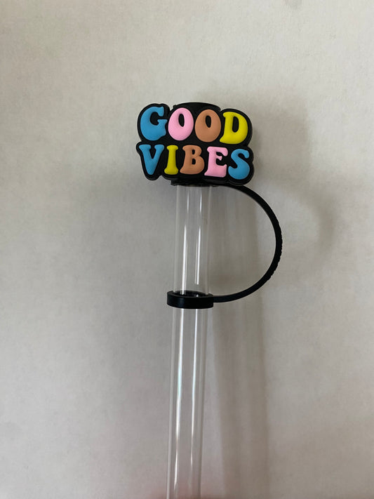 Good Vibes Straw Topper for 10 mm Straws