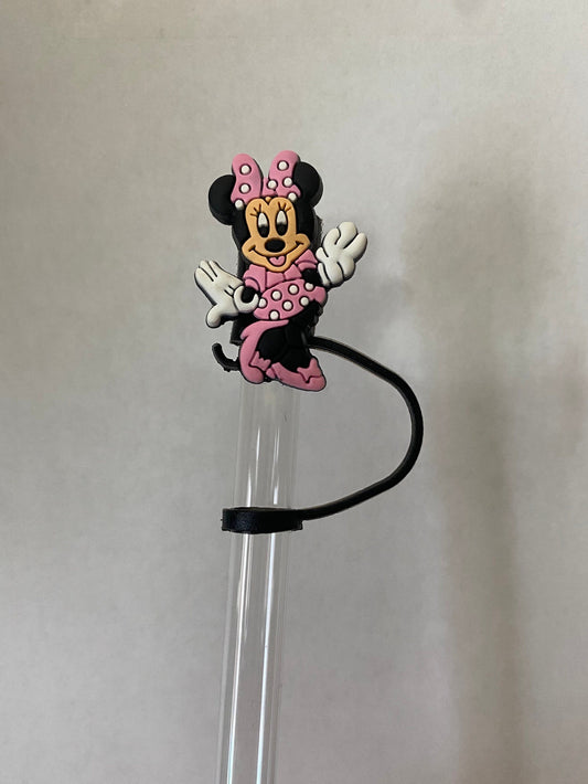 Pink Mouse Topper for 10 mm Straws