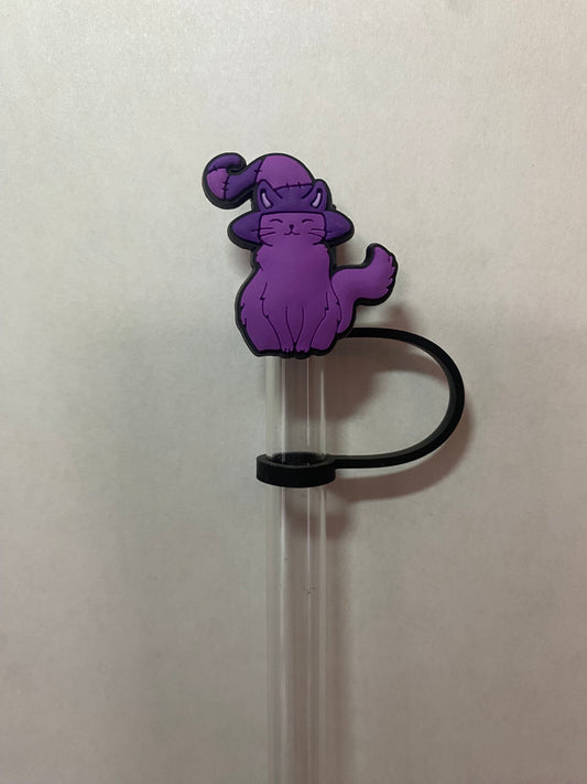 Magic Purple Cat Straw Topper for 10 mm Straws