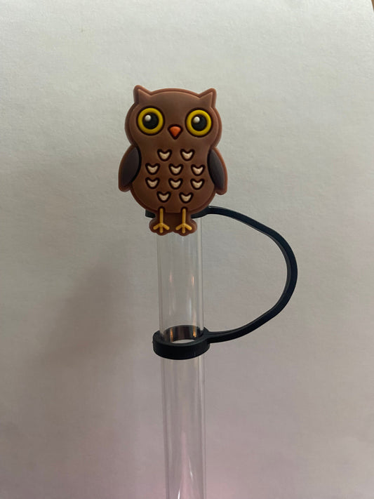 Brown Owl Straw Topper for 10 mm Straws