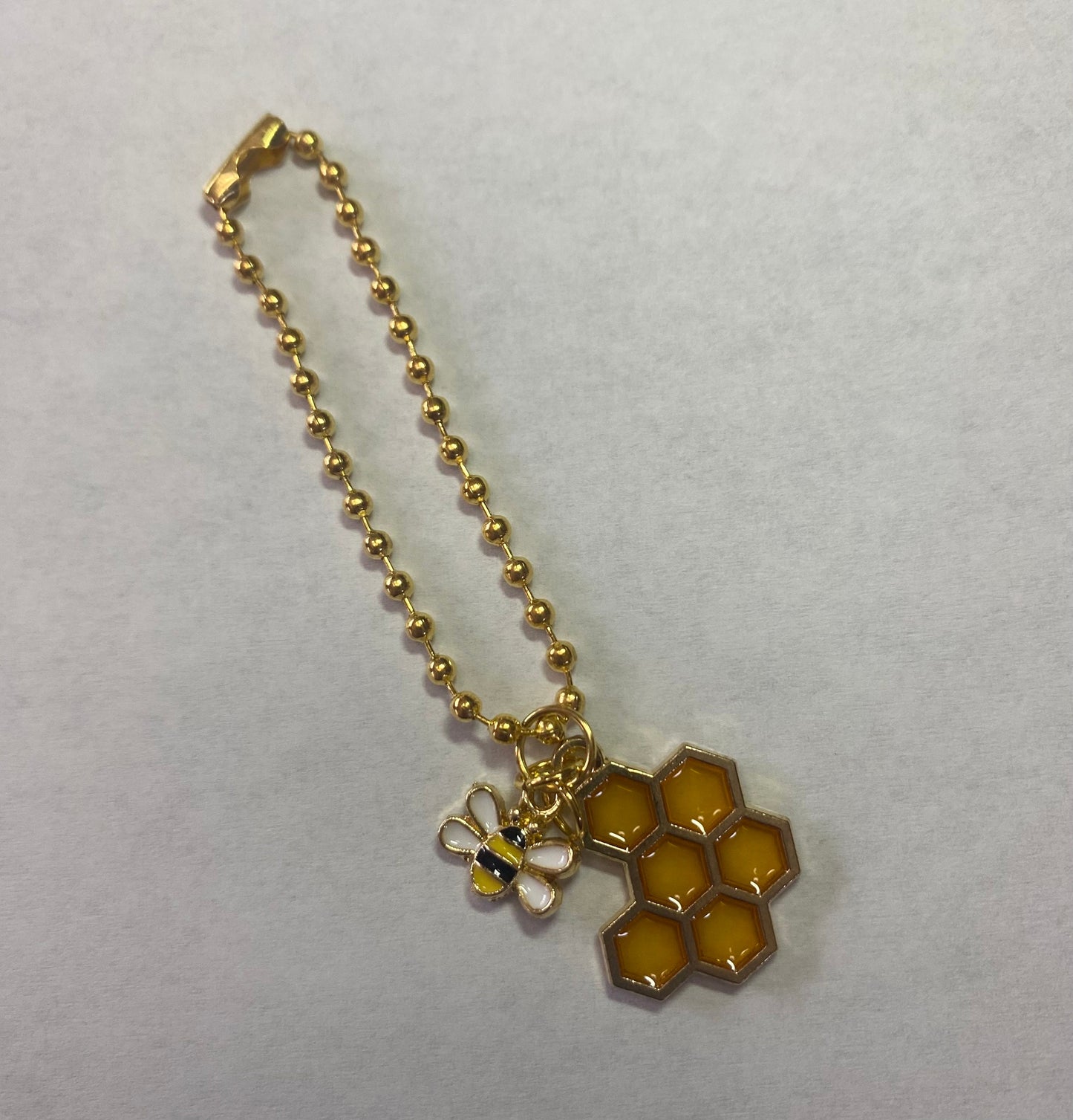 Bee and Honey Handle Charm